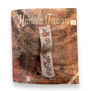 Vintage Heirloom Treasure Cross Stitch Kit #5226 Rose Bellpull Tapestry 5"x26.5"